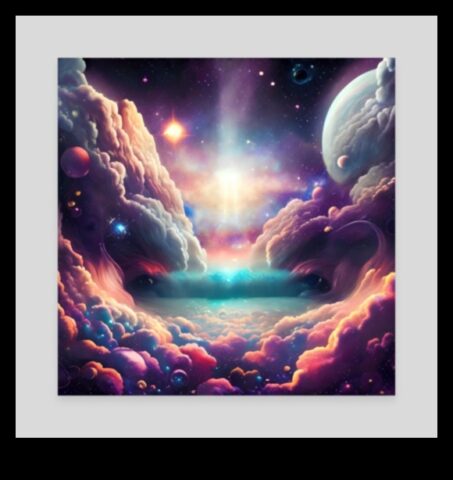 Celestial Canvas Astral yıldızların gobleninde görsel bir yolculuk